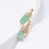 New Emerald Oval Cut Zircon With  Rose Gold Drop Earrings Luxury Women All Matching Daily Jewelry  New Best Design