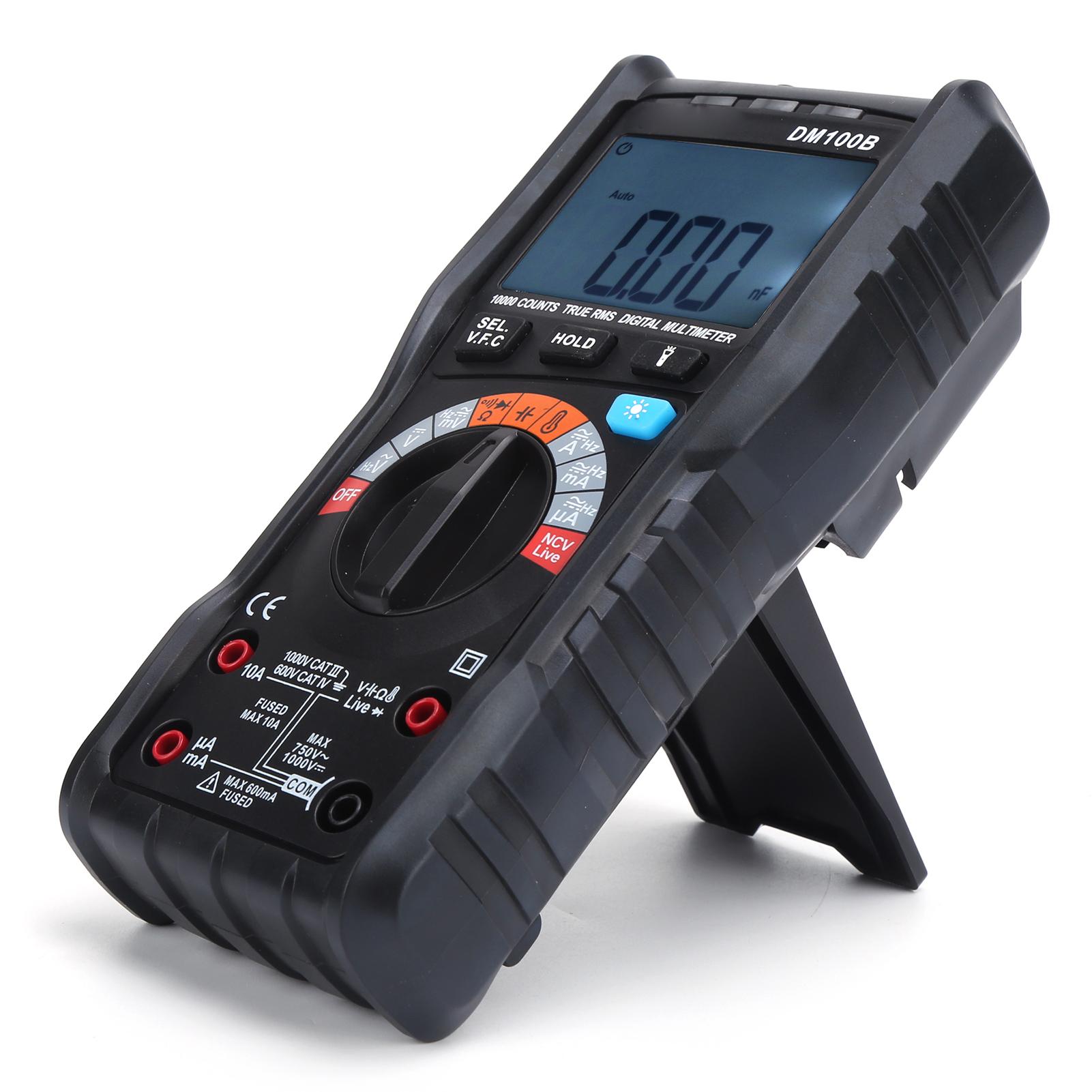 

DM100B Digital Multimeter LCD Portable HighAccuracy Integrated Industrial BurnProof Voltmeter