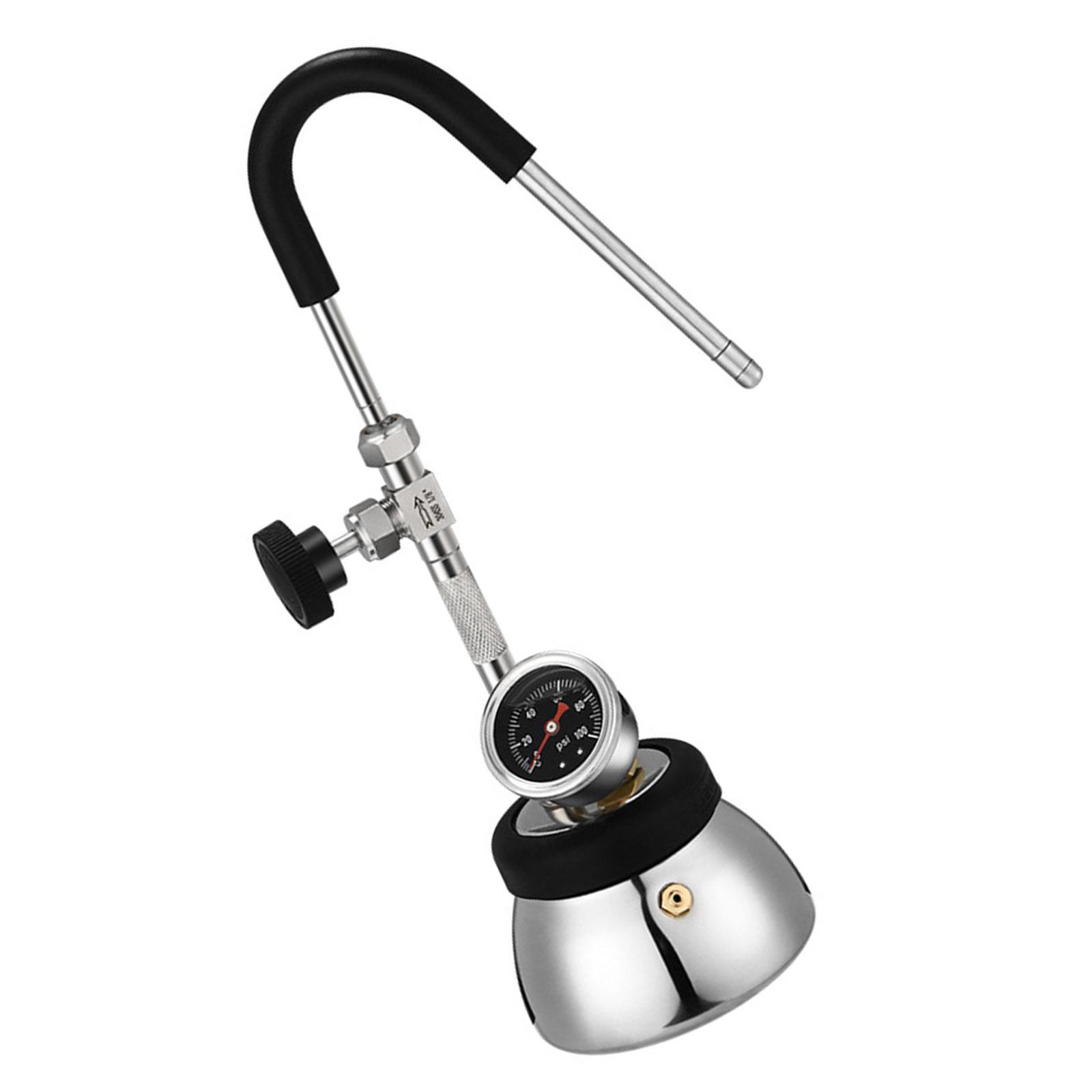 

Milk Steaming Equipment for Latte Art And Cappuccino Making Stainless Steel Steam Boiling Water Frothing Machine 1