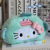 Cute Disguised Hello Kitty Plush Pencil Case Panda Capybara Cartoon Large Capacity Student Stationery Storage Bag High-Value Plu