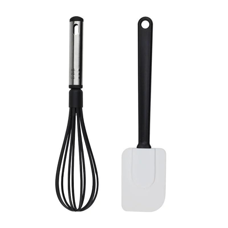 Set mit 25 antihaftbeschichteten Silikon-Küchenutensilien zum Kochen und Backen