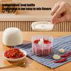 Elektrisches Gewürzmühlen-Knoblauchhackgerät, Tragbarer Ein-Knopf-Betrieb, Kabelloser Food Processor, Mini-Prozessor, Abnehmbarer Becher, Küchenhelfer für Gehacktes