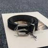 Contemporary Black Pu Decorative Belt With Stylish Details For Both Men Women And