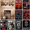 Rock Roll Metal Tin Signs Bands Wall Decoration Plaque Vintage Art Poster Iron Painting for Man Cave Home Cafe Garden Club Bar