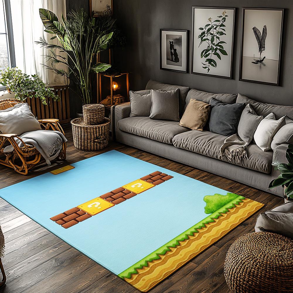 

Gaming Console Rug, Waterproof Anti-Slip Indoor/Outdoor Mat, Unique Printed Carpet for Living Room Decor 50x80cm