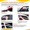 In-Channel Rain Guards Compatible With 2001-2005 Sport Trac 1997-2001 Mercury Mountaineer 1991-2001 Explorer Side Window Visor Wind Deflector Vent