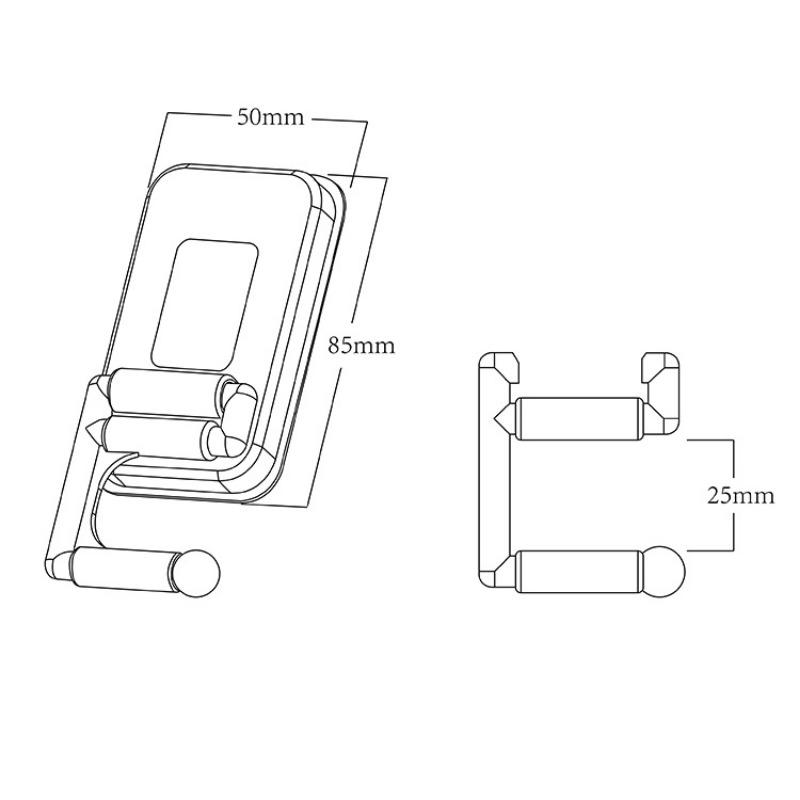 Wall-mounted No-hole Hook Mop Clip Multi-functional Folding White Storage Hook Seamless Mop and Broom