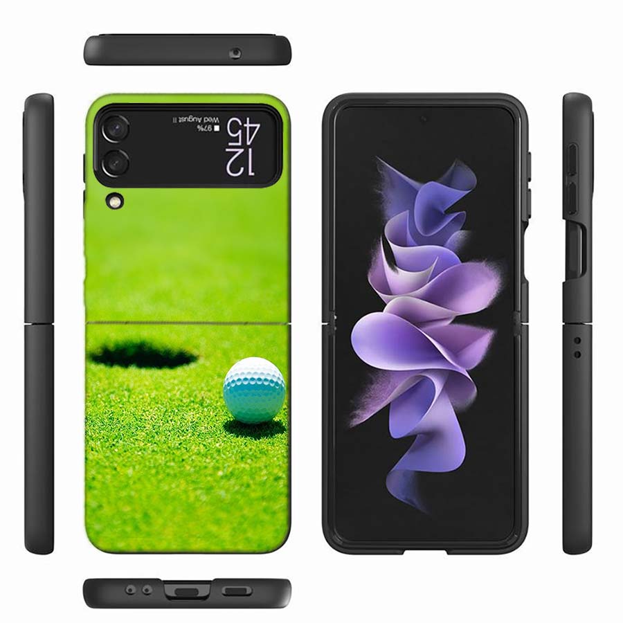 Leisure Advanced Sports Golf Phone Case For Samsung Z Flip 6 7 5G Z Flip 5 Galaxy Z Flip 3 4 5G ZFlip Shockproof Hard Cover TPU