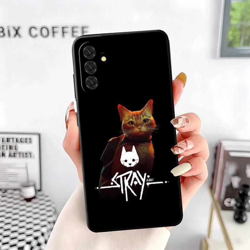 Stray Cat Game B-12 Soft Phone Case for Samsung A17 A37 A57 A16 A26 A36 A56 A15 A25 A35 A55 A14 A24 A34 A54 A13 A23 A33 A53 A52