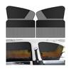 One Way See Through Car Window Curtain Magnetic Privacy Sun Shade  Car Interior Cooling