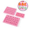 3 Stück Mini Buchstaben Zahlen Silikon Handgemacht Fondant Kuchen Dekorieren DIY Form