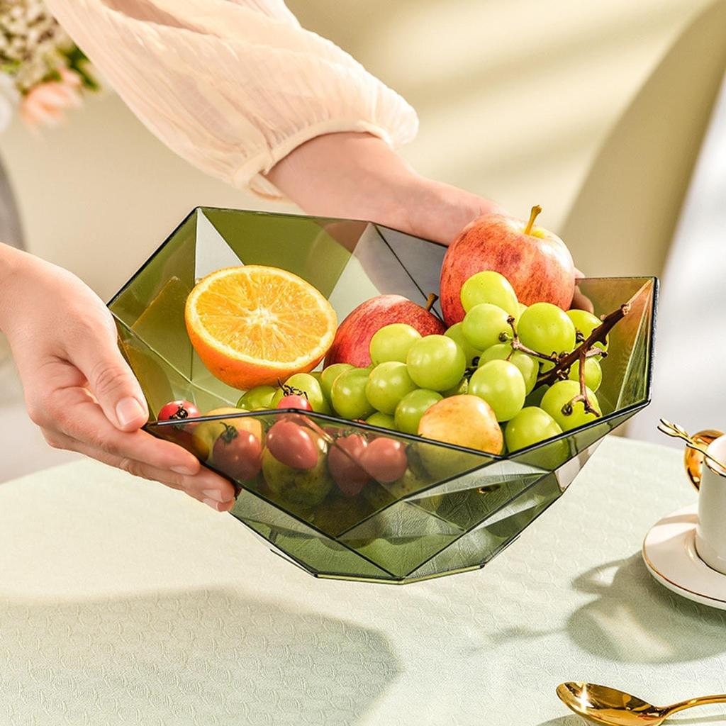 Decorative Fruit Bowl Countertop Tray Lightweight Table Centerpiece for Camping Versatile Stylish Decorative Bowl Snacks Tray