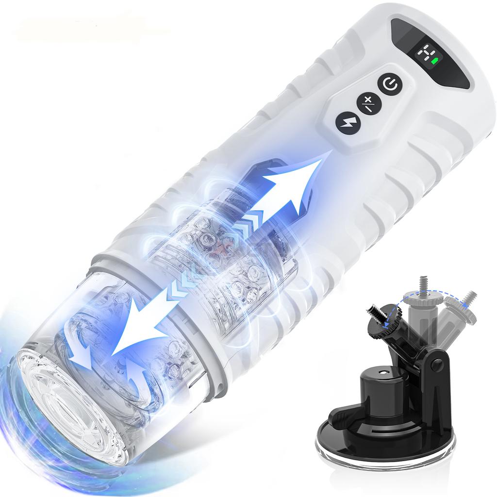 Telescopic Rotation Male Masturbator Vagina Masturbation Blowjob Automatic Male Mastubator Cup Adults Piston Sex Toys for Men