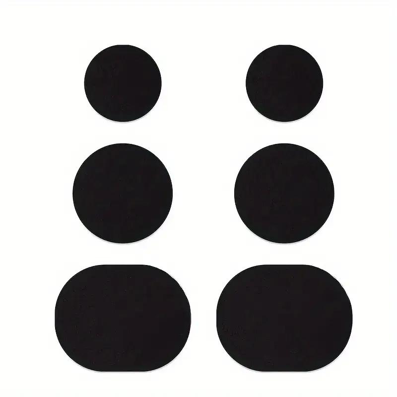 

6/60 шт. Самоклеящиеся заплатки для обуви для ремонта повреждений боковых частей обуви, ремонта дыр в подкладке и заплатки от износа на пятке спортивной обуви 60pcs/set чёрный