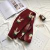Christmas Gift Japanese Knitted Wool Scarf Female Autumn and Winter Korean Version Student Long Style Thickened Versatile Scarf Tide
