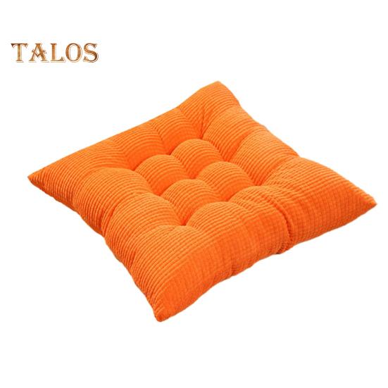 Cuscino Sedia Morbido In Cotone - Imbottito Spessore 8-10 Cm - 60x60 Cm Rosso - Per Sedia, Divano, Pavimento E Ufficio