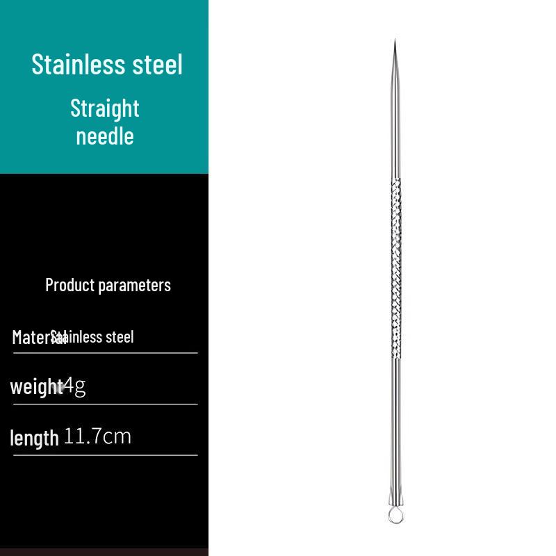 Ultra-fine Blackhead Removal Set: Precision Tweezers, Comedone Scraper, Beauty Pick, and Acne Needle Tools