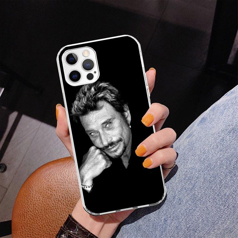 Johnny Hallyday Music Phone Case For iPhone 17 Air 16 Pro Max 16E 15 + 14 Plus 11 12 13 Mini 7 8 SE Gift Print Cover Fundas 17 A