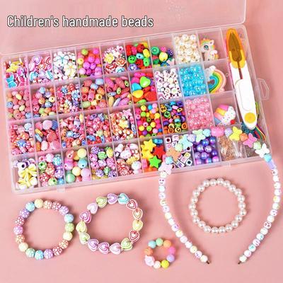 36-Grid DIY Jewelry Beading Kit for Kids: Bracelets & Necklaces
