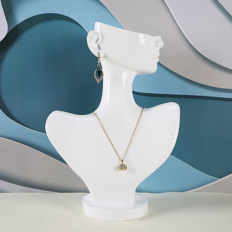 Mannequin Earring Stand Holder Organizer Resin Jewelry Display Stand for Boutique, Retail, Small Business, Trade Show