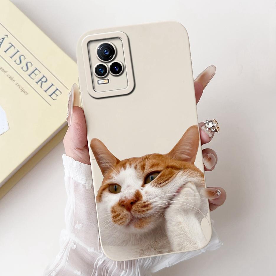 For Vivo V21e 4G Case V2061 New Fashion Candy Painted Cover Shockproof Phone Case For Vivo V21 V 21 E VivoV21e Soft Fundas Coque