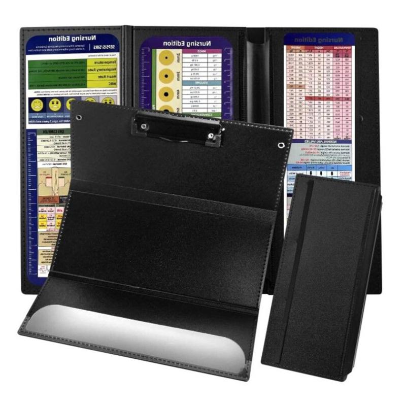 Nursing Clipboard Foldable With Nursing Medical Edition Cheat-Sheets 3 Layers Foldable Clipboard