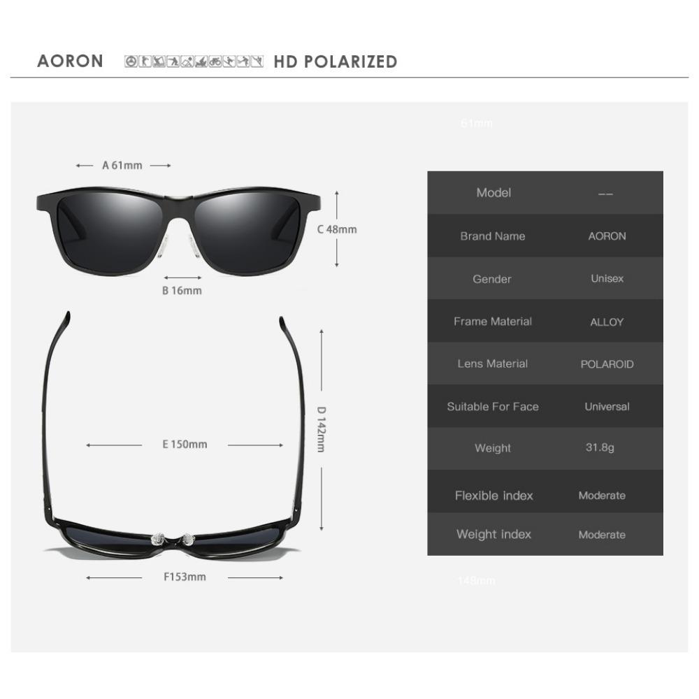 aoron Men's Sunglasses Aluminum Magnesium Colorful Polarizing Glasses, Fishing Driver's Glasses