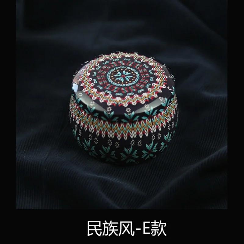 Lovely Mini Tin Box Gift Jewelry Tin Box Cookie Candy Tea Storage Round Drum Tinplate Box Drawer Organizer