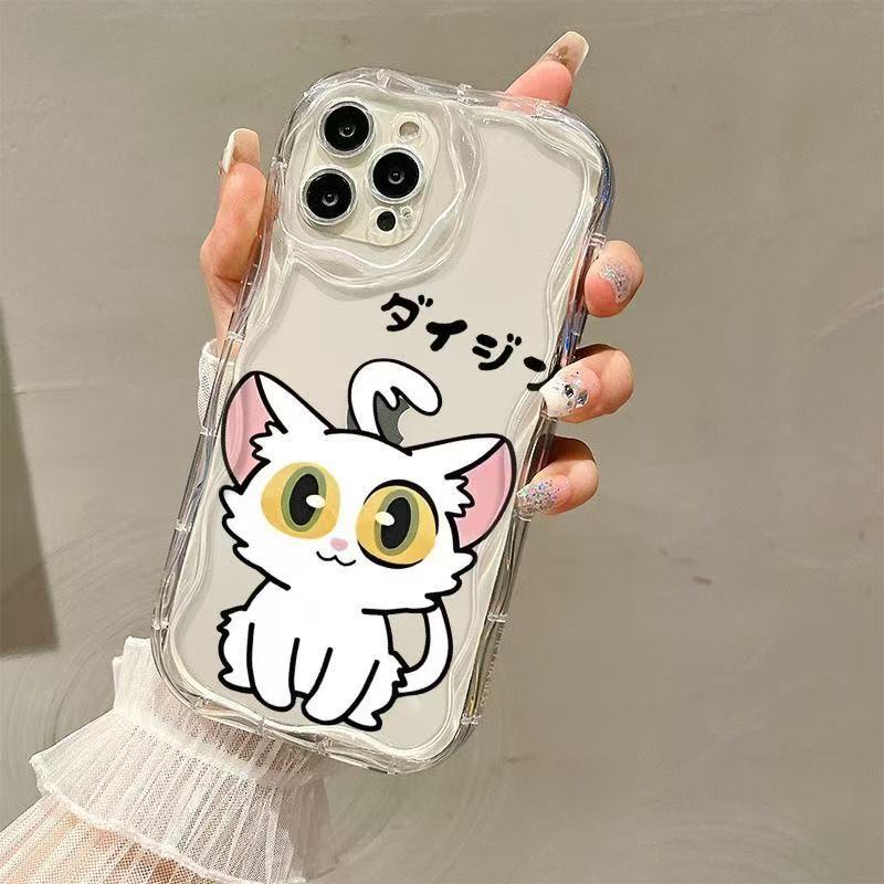 Cute Kitten Suitable for Iphone16pro Mobile Phone Case Apple 15 Anti-drop 14 Japanese and Korean 13promax New 12x