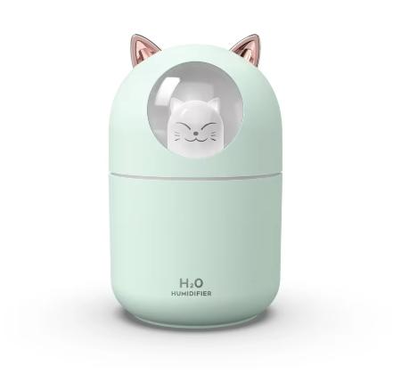 300ml Cute Cat H2o Room Mist Spray Essential Oil Diffuser Aromatherapy Portable Car Air Diffuser Mini Humidifier