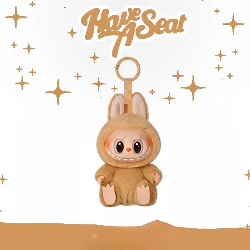 

Labubu THE MONSTERS Sitting Party Vinyl Plush Blind Box Ornamento Pingente, Подарки на день рождения, Украшения для автомобиля, Подвески для школьных ранцев коричневый