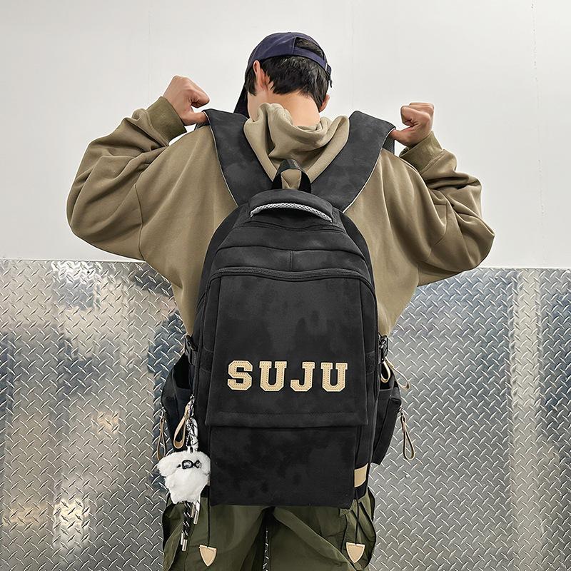 School bag female simple high school college student backpack large capacity women's bag water-proof travel backpack