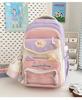 Schoolbag new high-value Japanese ins college style fresh and sweet small backpack girl candy contrasting splicing backpack
