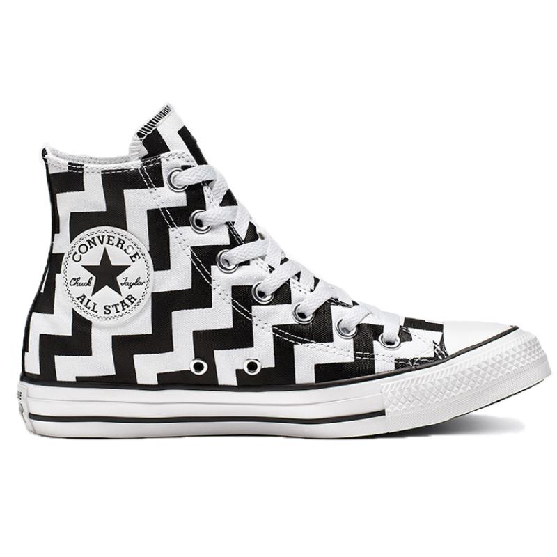 Converse Chuck Taylor All Star Glam Dunk High Top Comfortable Non-Slip Lightweight High Top Espadrilles Women's Black & White