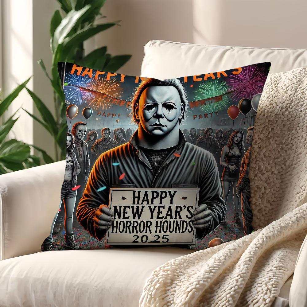 M-Michael Horror Myers Kissenbezug Für Kissen Sofa Druck Dekoration Zimmer Haus Büro Café Auto Nordische Schlichtheit