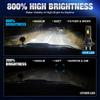 2Pcs 40000LM H7 LED Headlight Bulbs Mini Turbo H11 LED H8 9005 HB3 9006 HB4 100W Car Fog Light Hi/lo Beam Headlamp Auto Plug&Play Lamp 6500K White