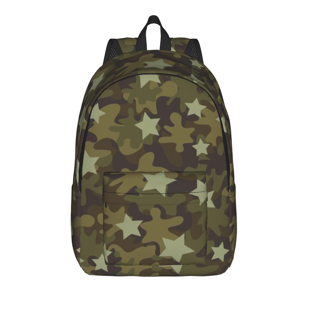 Purple Camouflage Pattern Fashion Backpack Outdoor Student Business Military Daypack for Men Women Laptop Computer Shoulder Bag