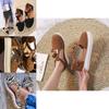 Comfortable Women Tassel Round Toe Shoes Casual Flats With Breathable Material