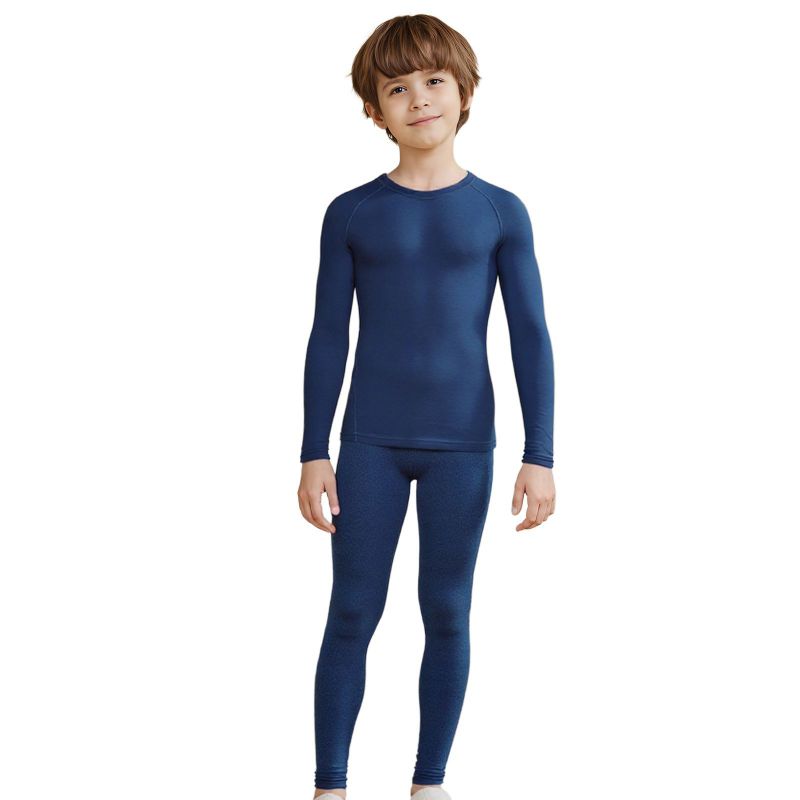 4-12 Years Kids Running Sweat-Wicking Quick-Dry Tights Set Fitness Suit