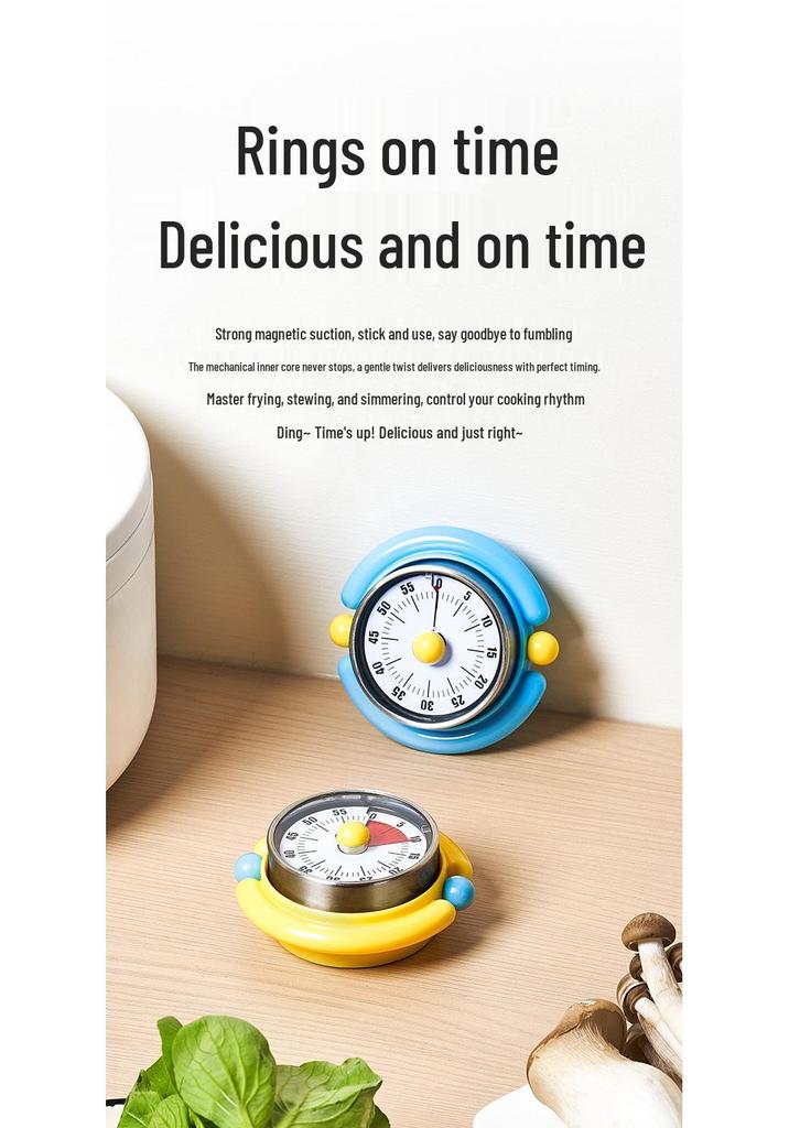 Magnetic Kitchen Timer: Visual Mechanical Reminder for Student Self-Discipline