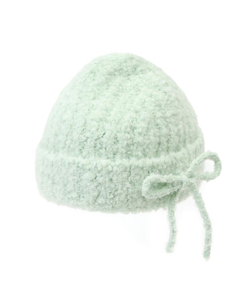 Eondeokeonteulolseutyudio Winter Ribbon Boucle Beanie Ribbon Beanie / Mohair Boucle / Ml