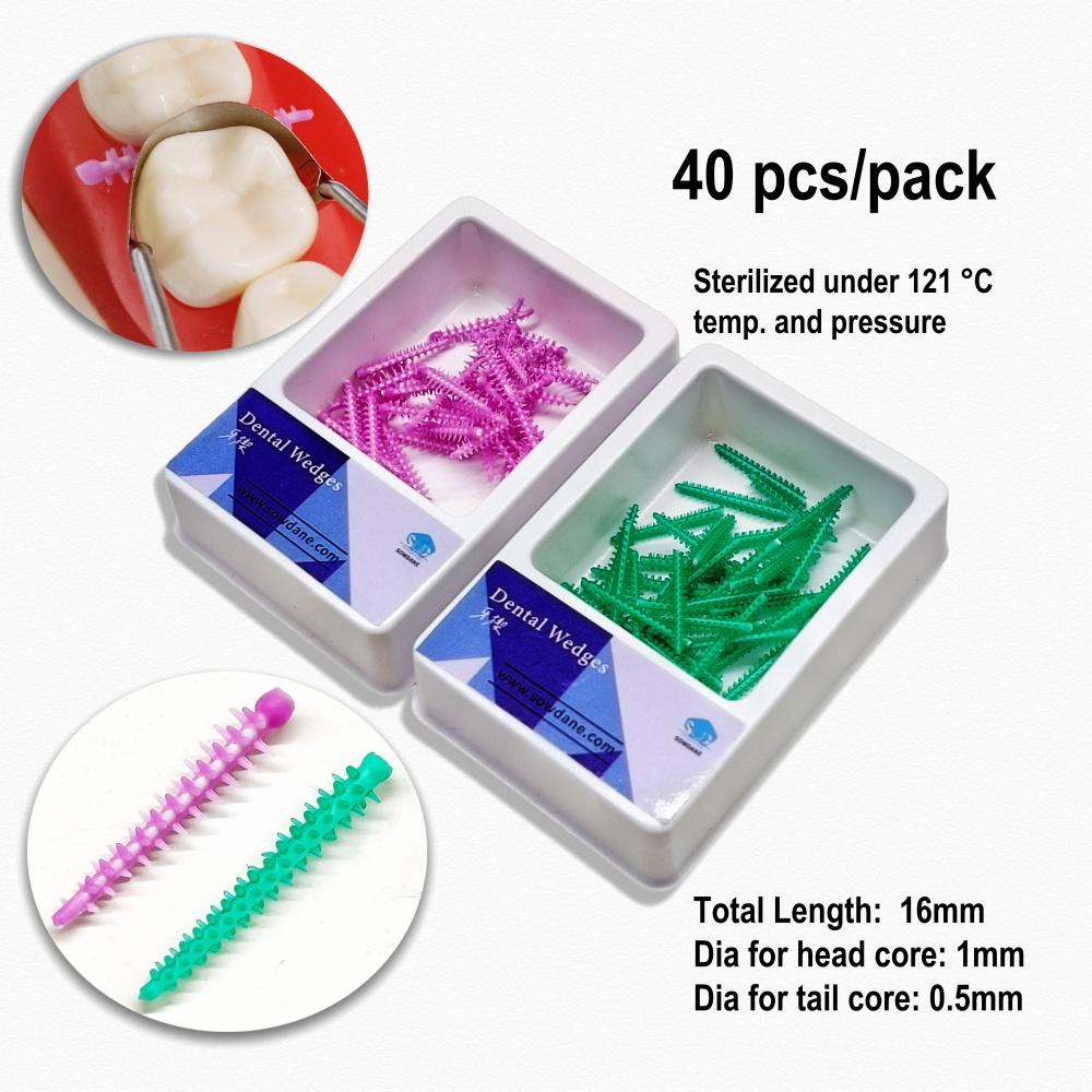 

1 упаковка или 2 упаковки одноразовых стоматологических адаптивных силиконовых межзубных клиньев Медицинские силиконовые материалы Стоматологическая матрица Матричные клинья 2 boxes mixed color