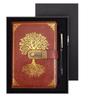 Set Regalo Quaderno Password A5 - Registro Riunioni d'Affari d'Ufficio & Diario Vintage con Logo Personalizzabile.