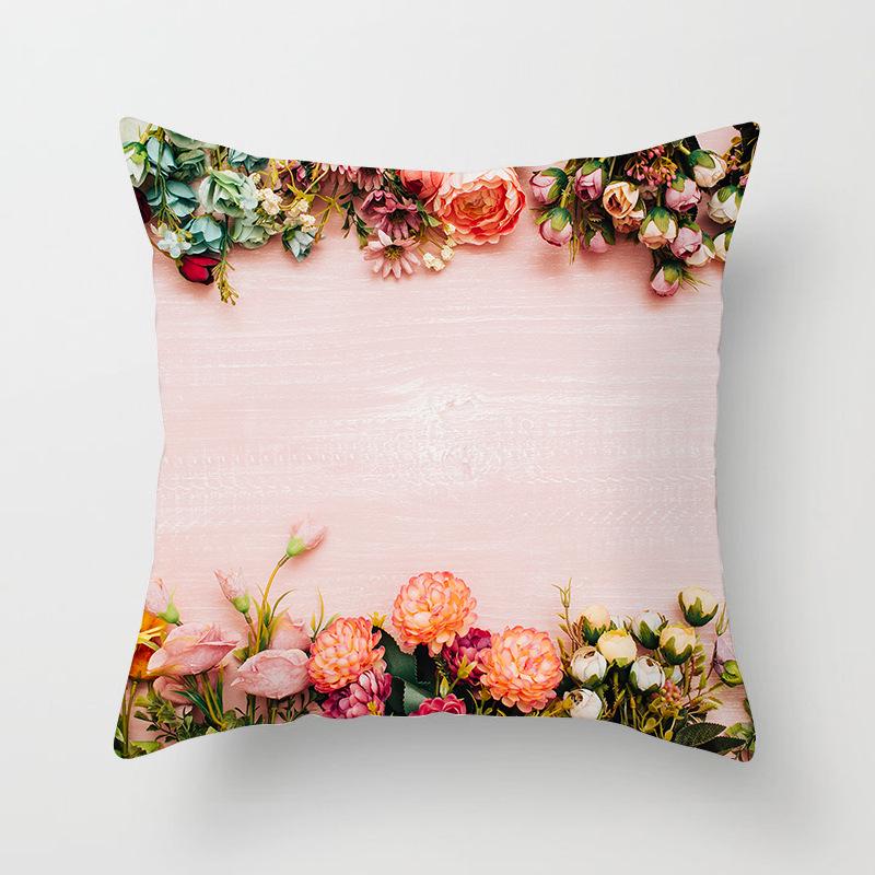 Ins Internet Celebrity Nordic Cactus Plant Peach Skin Car Sofa Pillow Cover Cushion Cover Home