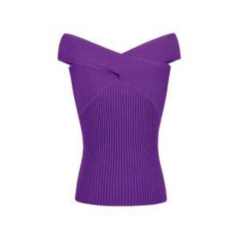 Women's Cross V Neck Ribbed Knit Tank Top Sleeveless Slim Fit Casual Crop Top
