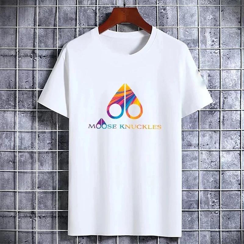 

Summer new brand cotton printed shirt casual men s and women s children s trendy short sleeved fashionable round neck shirt S