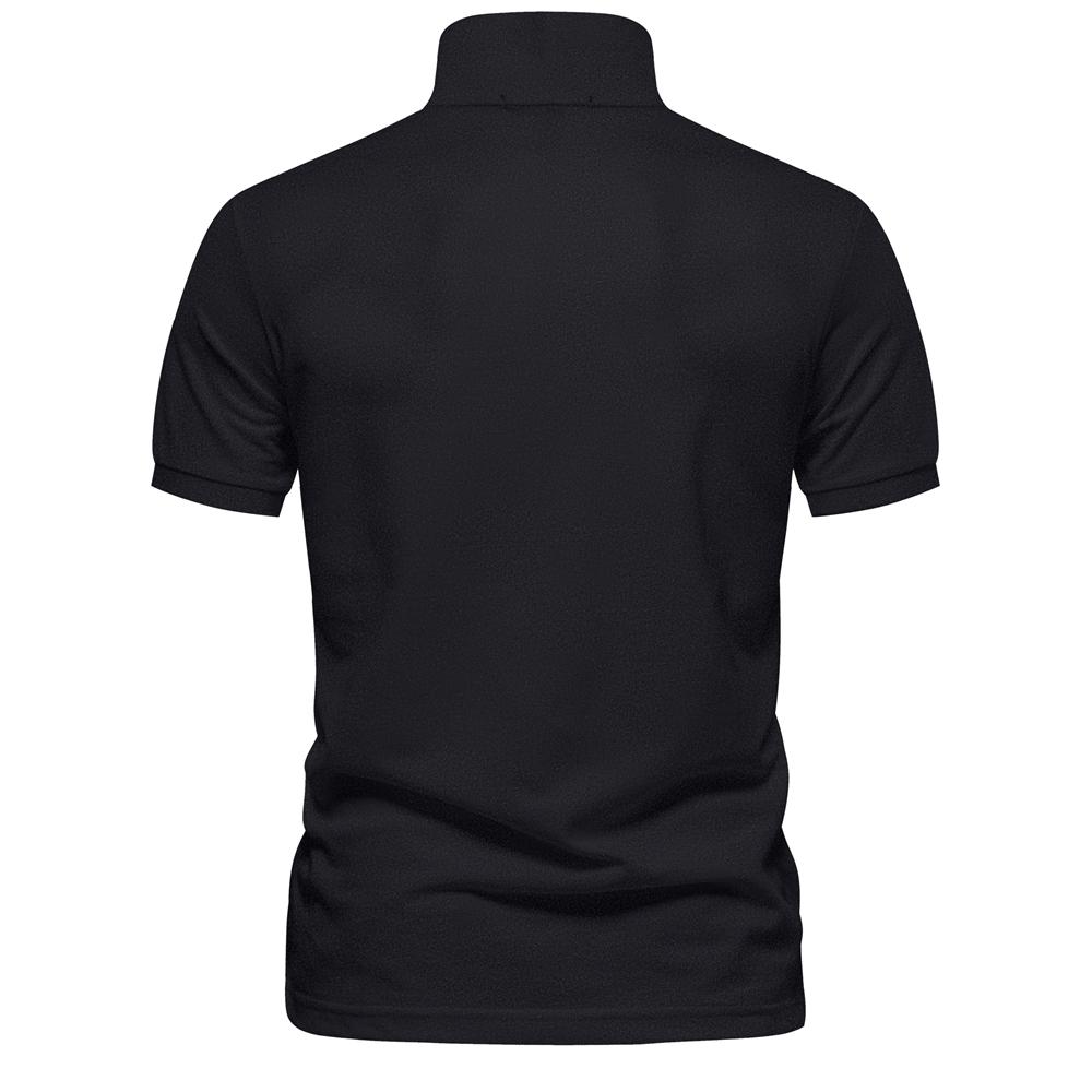 TrendHub Herren Poloshirts Baumwoll-Poloshirts für Herren Kurzarm Hohe Qualität Unifarbenes Polo Herren Neue Kleidung