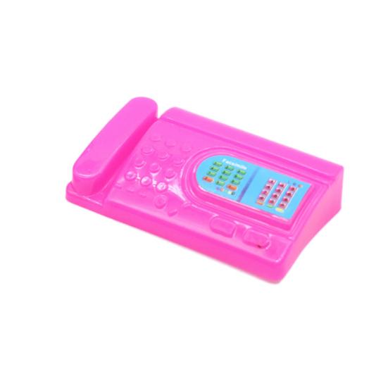 Miniature Computer Keyboard Fax Machine Furniture for Doll Dol-lhouse Kids Toy
