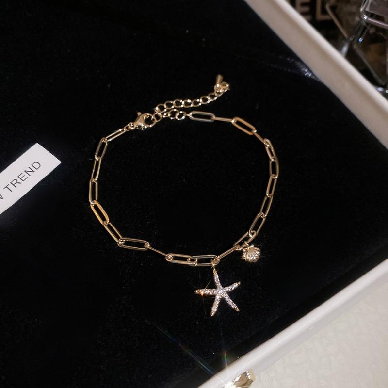 French simple zircon geometric mango bracelet light luxury high-end bracelet fashion exquisite jewelry design sense niche