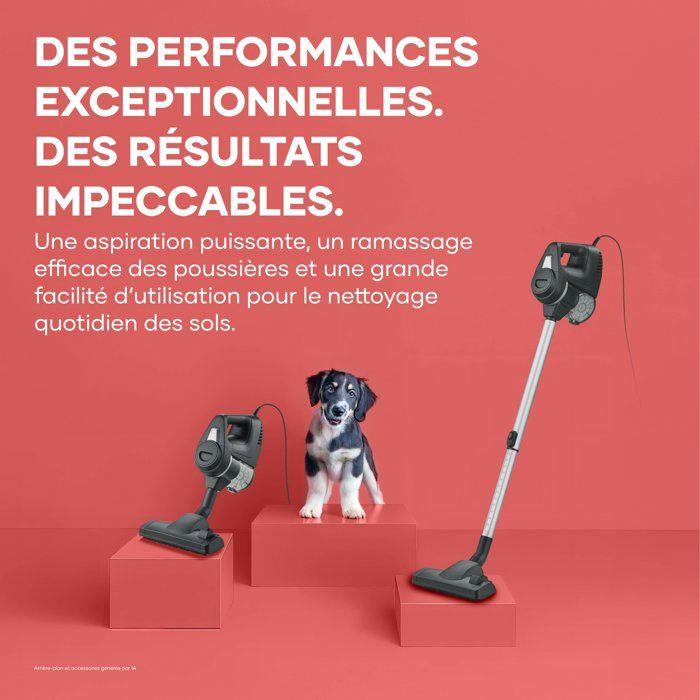 Aspirateur balai filaire - SEVERIN CY7080 - 19 000 Pa - 500 ml - Câble 6 m - Noir